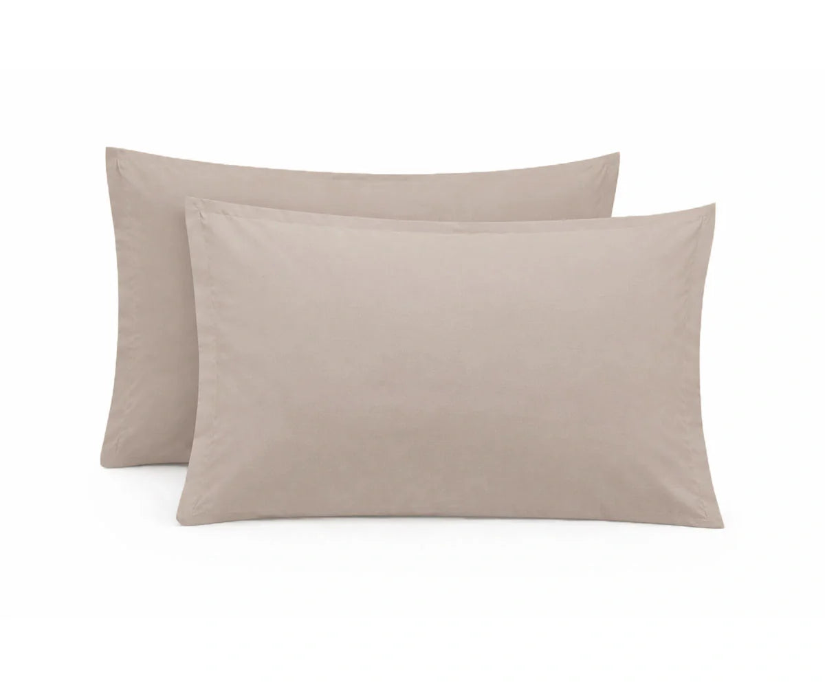 100% Cotton Sateen Pillowcases - Set of 2