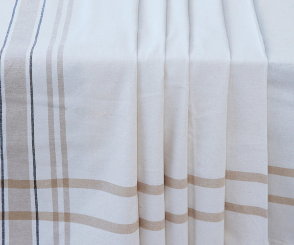 French Striped Tablecloth