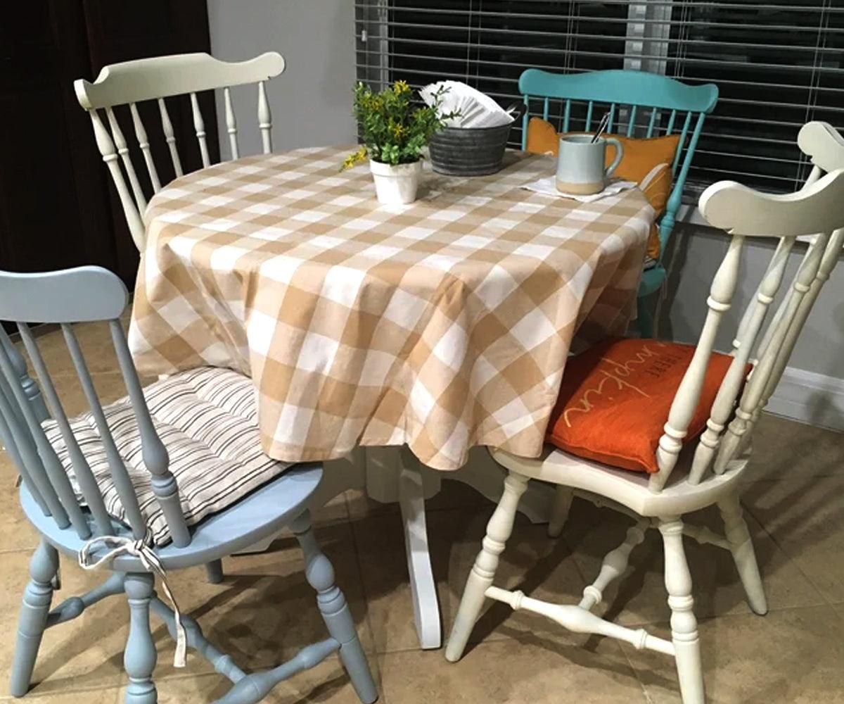 Round Tablecloth - Buffalo Plaid Table cloths