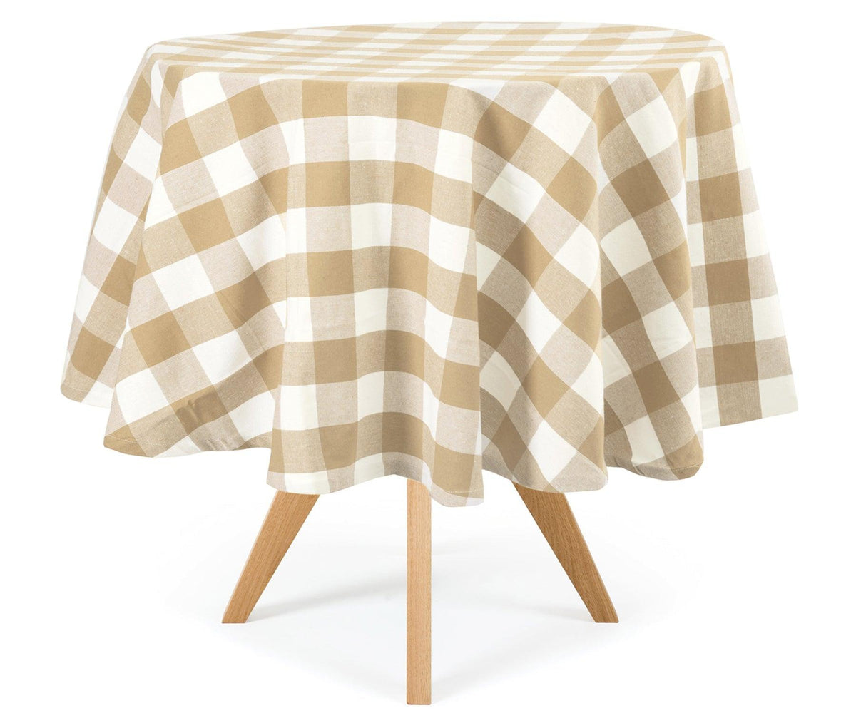 Round Tablecloth - Buffalo Plaid Table cloths