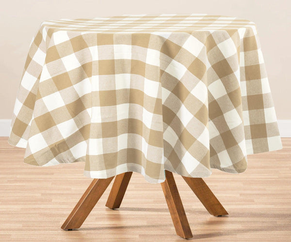 Round Tablecloth - Buffalo Plaid Table cloths