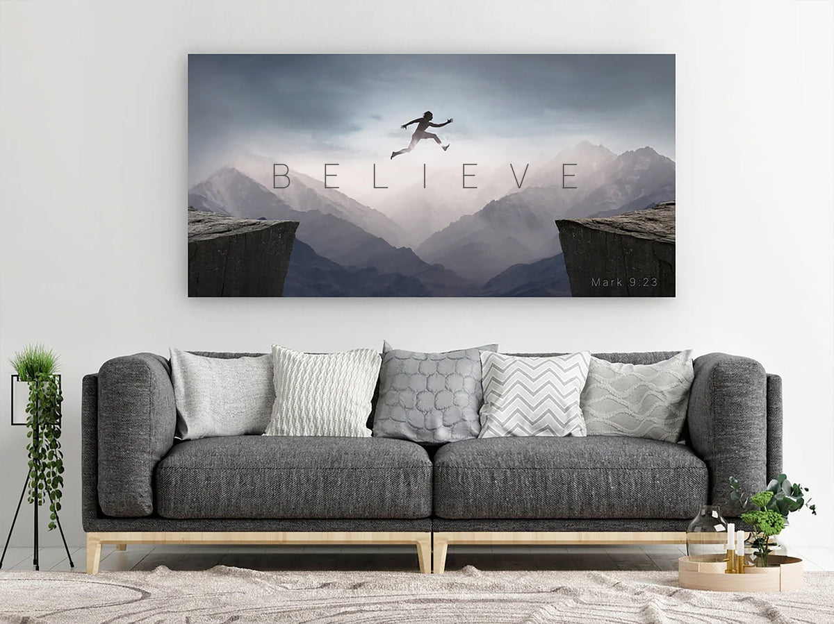 Believe - Motivational Canvas Art