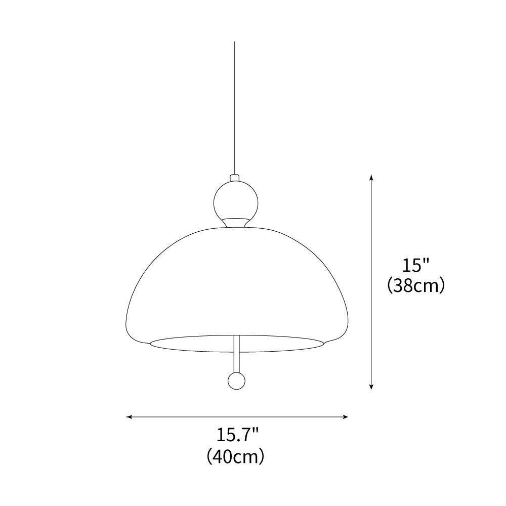 Bella Dome Pendant Lamp 15.7