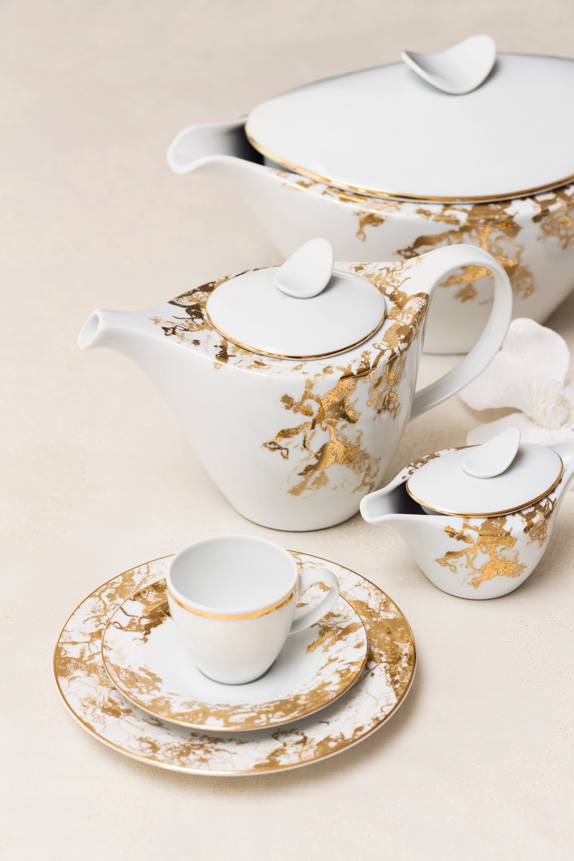 Belle Epoque Creamer + Sugar Bowl