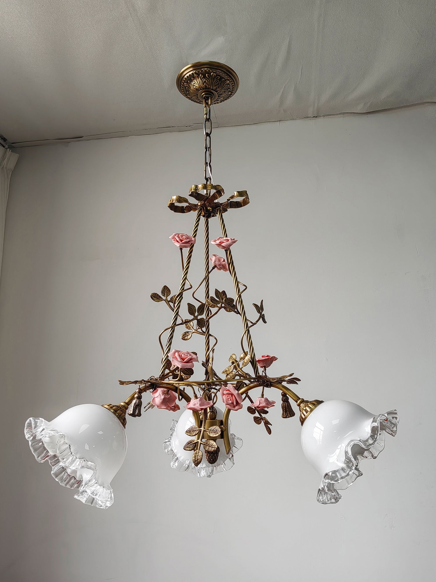 Belle Fleur Brass Chandelier