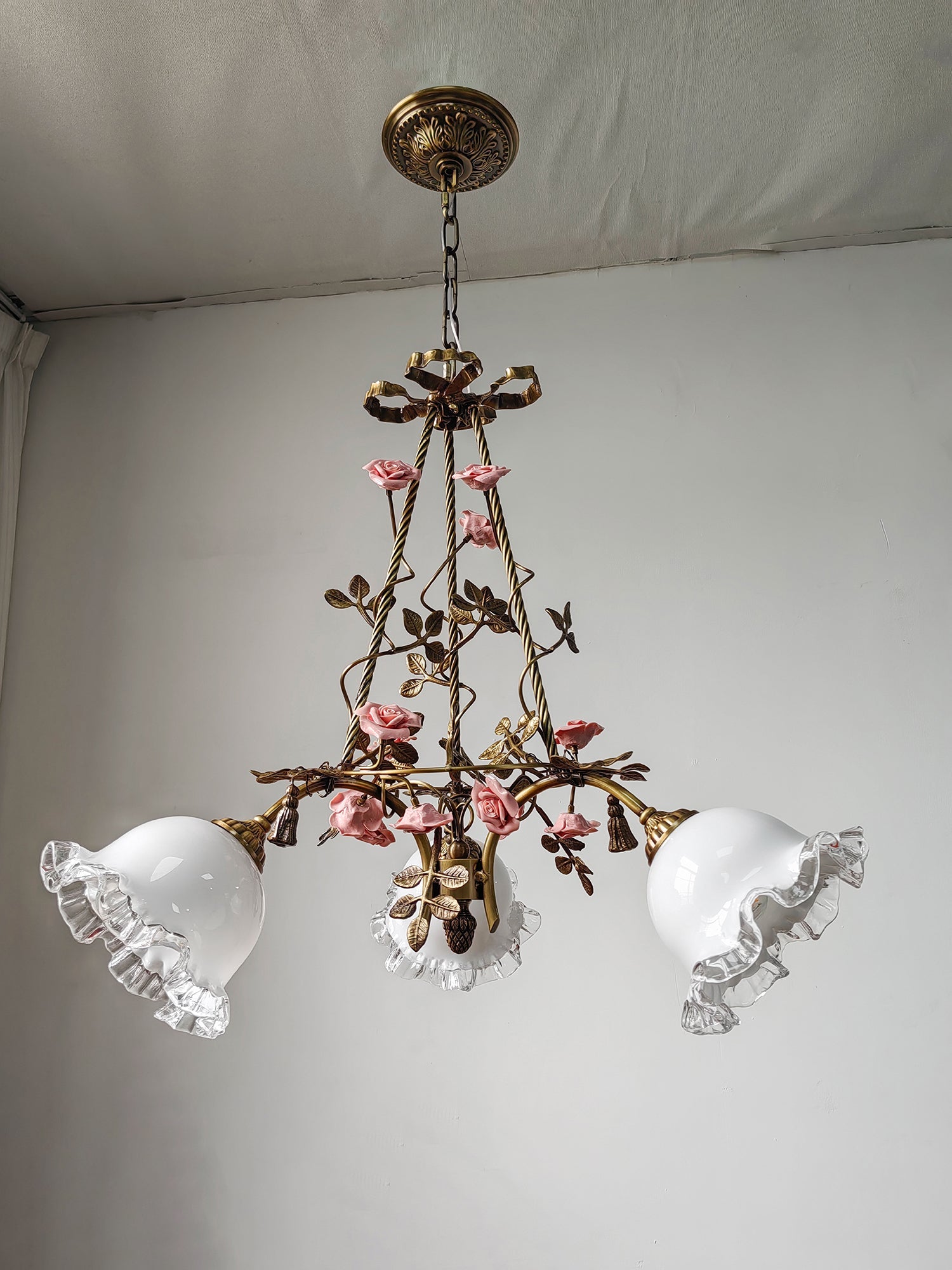 Belle Fleur Brass Chandelier