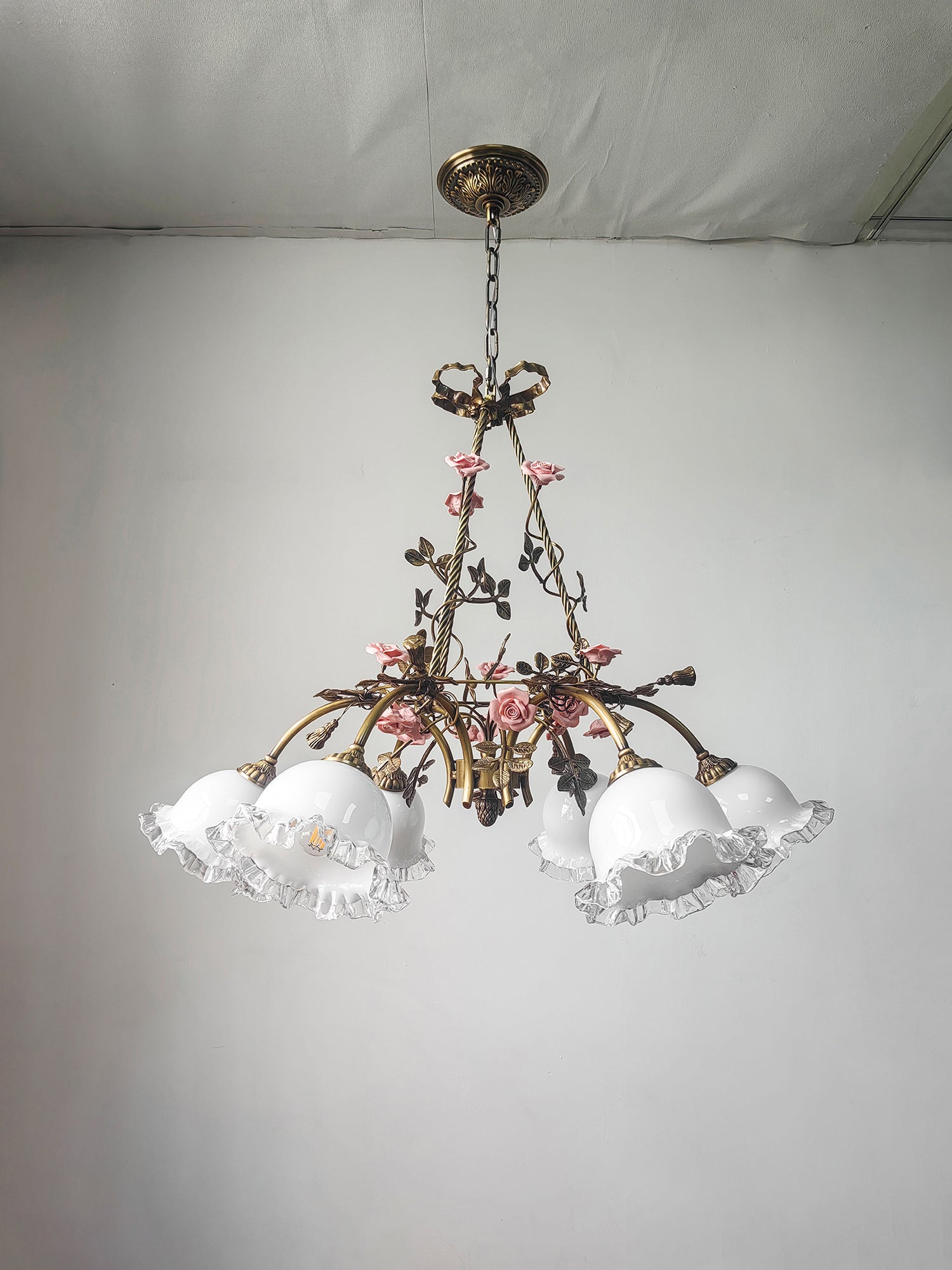 Belle Fleur Brass Chandelier