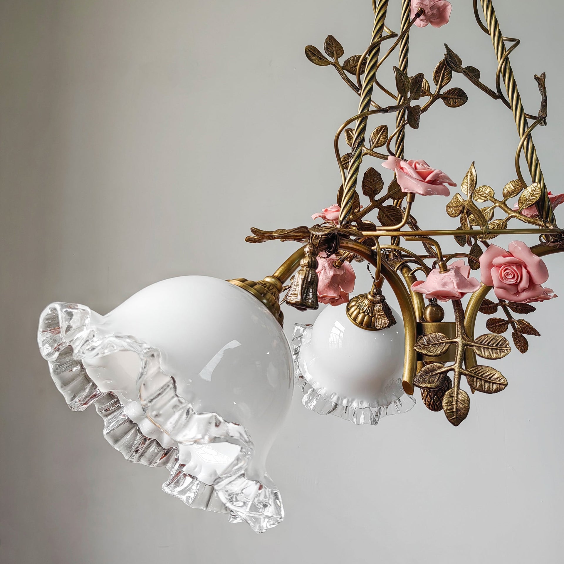 Belle Fleur Brass Chandelier