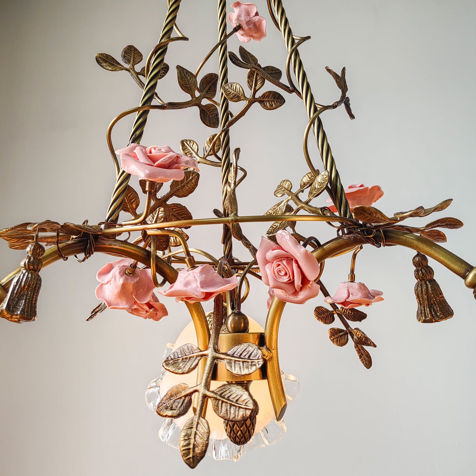 Belle Fleur Brass Chandelier