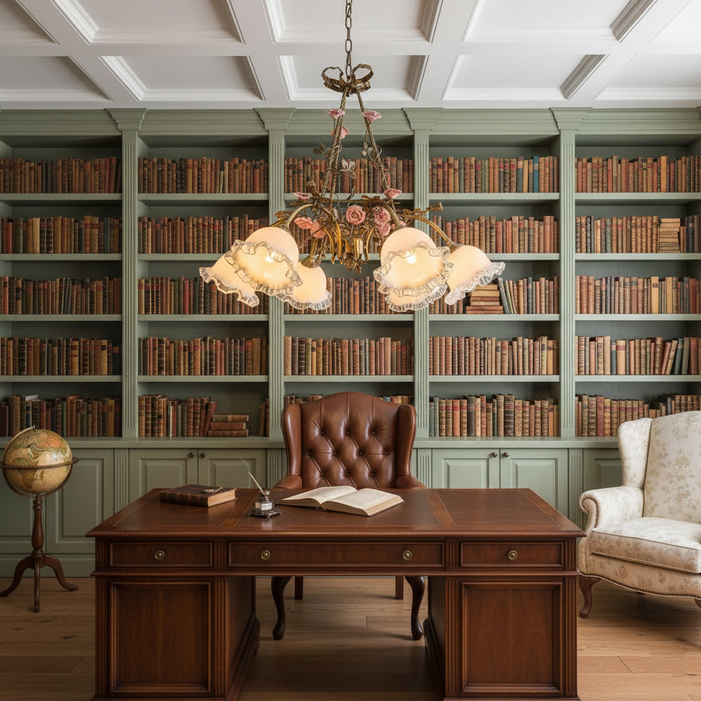 Belle Fleur Brass Chandelier