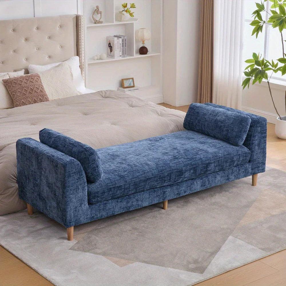 Bench - Chenille Blue 7ft