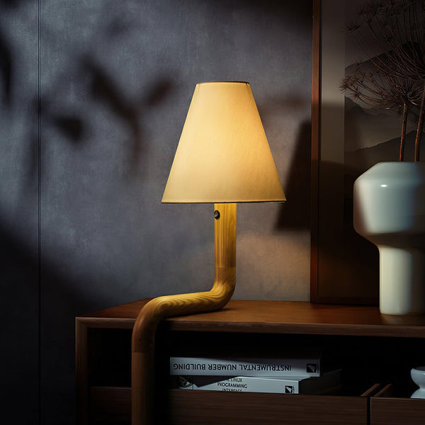 Bend Wood Table Lamp 8.7