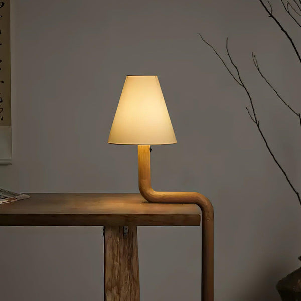 Bend Wood Table Lamp 8.7