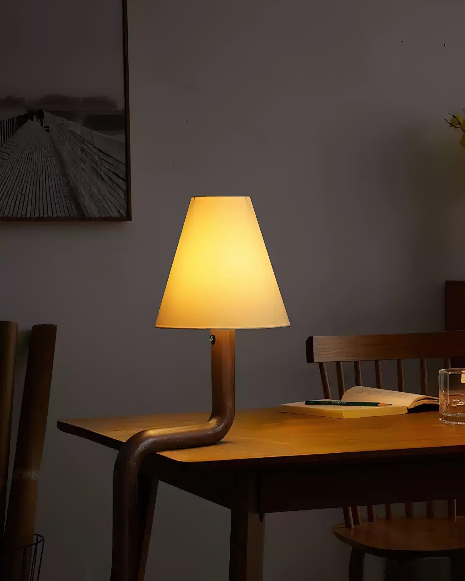 Bend Wood Table Lamp 8.7