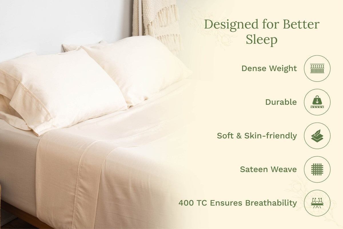 Organic Sateen Pillowcases (Shipping fees may apply)