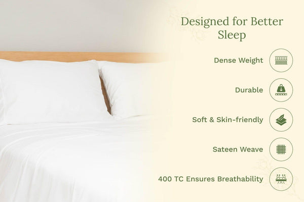 Organic Sateen Pillowcases (Shipping fees may apply)