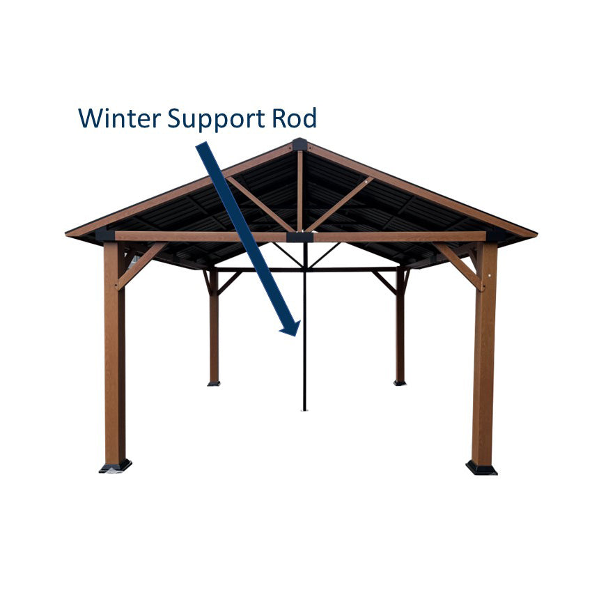 Shade N' Shelters Berken Pavilion Winter Roof Support Rod