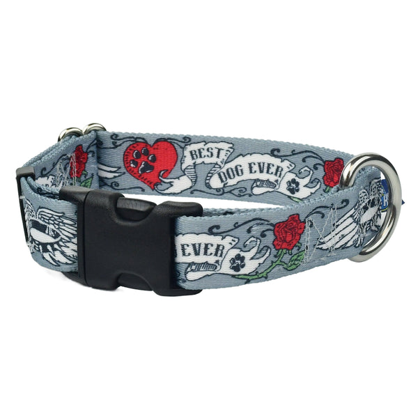 Best Dog Ever Buckle Martingale Dog Collar – EarthStyle (1