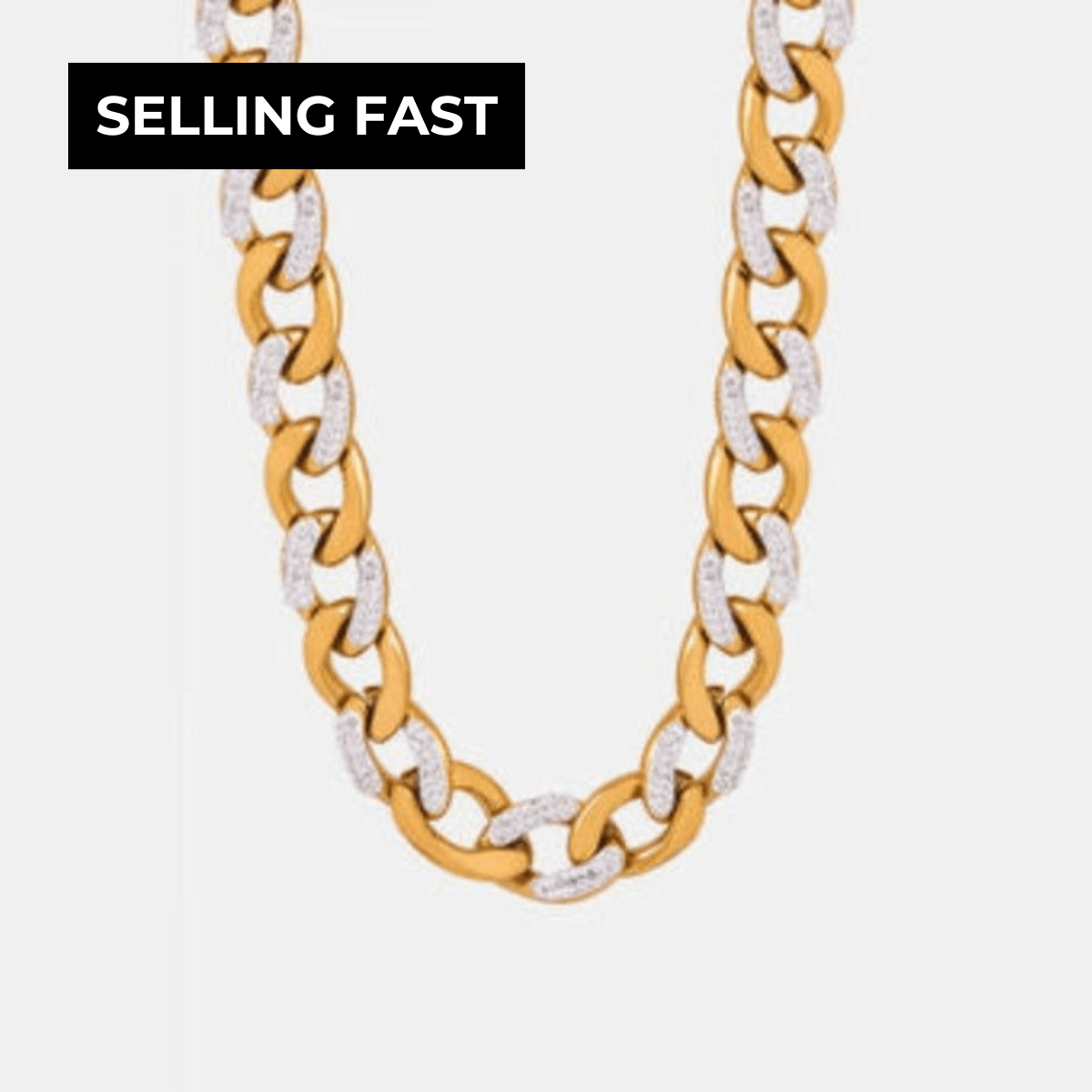 Gold & Diamond Chunky Chain Necklace
