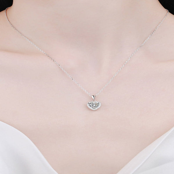1 Carat Diamond Heart Pendant Necklace - Gifts for You 'n Me