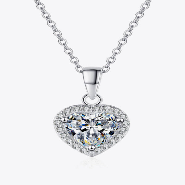 1 Carat Diamond Heart Pendant Necklace - Gifts for You 'n Me
