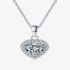 1 Carat Diamond Heart Pendant Necklace
