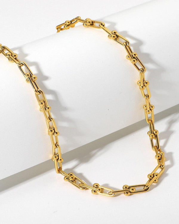 Best Trending Trendy Gold Link Chain Necklace Jewelry Gift on Sale for Women, Lady, Mother, Wife