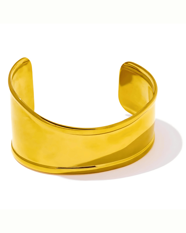 Silver Cuff Bracelet - Bone