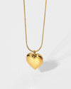 Best Trending Trendy Gold Heart Necklace Bracelet Jewelry Bundle Set Jewelry Gift on Sale for Women, Lady, Mother, Wife