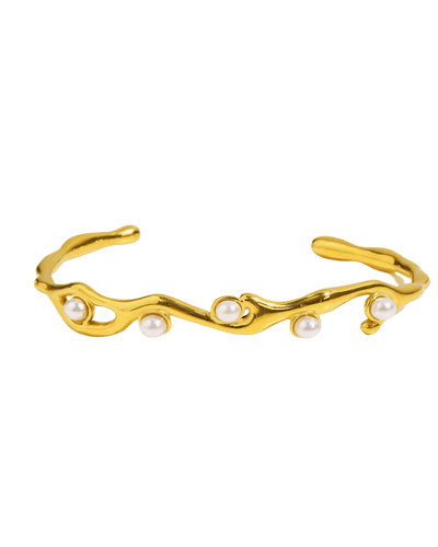 Best Trending Trendy Pearl Cuff Bracelet Jewelry Gift on Sale for Women, Lady, Mother, Wife