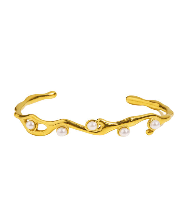 Best Trending Trendy Pearl Cuff Bracelet Jewelry Gift on Sale for Women, Lady, Mother, Wife