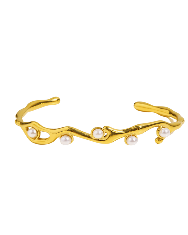 Best Trending Trendy Pearl Cuff Bracelet Jewelry Gift on Sale for Women, Lady, Mother, Wife
