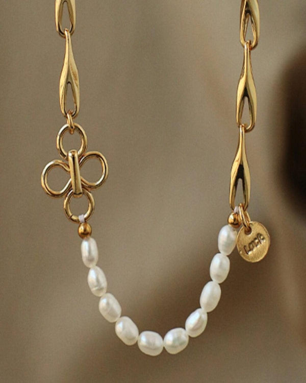 Best Trending Trendy Pearl Chain Necklace Jewelry Gift on Sale for Women, Lady, Mother, Wife