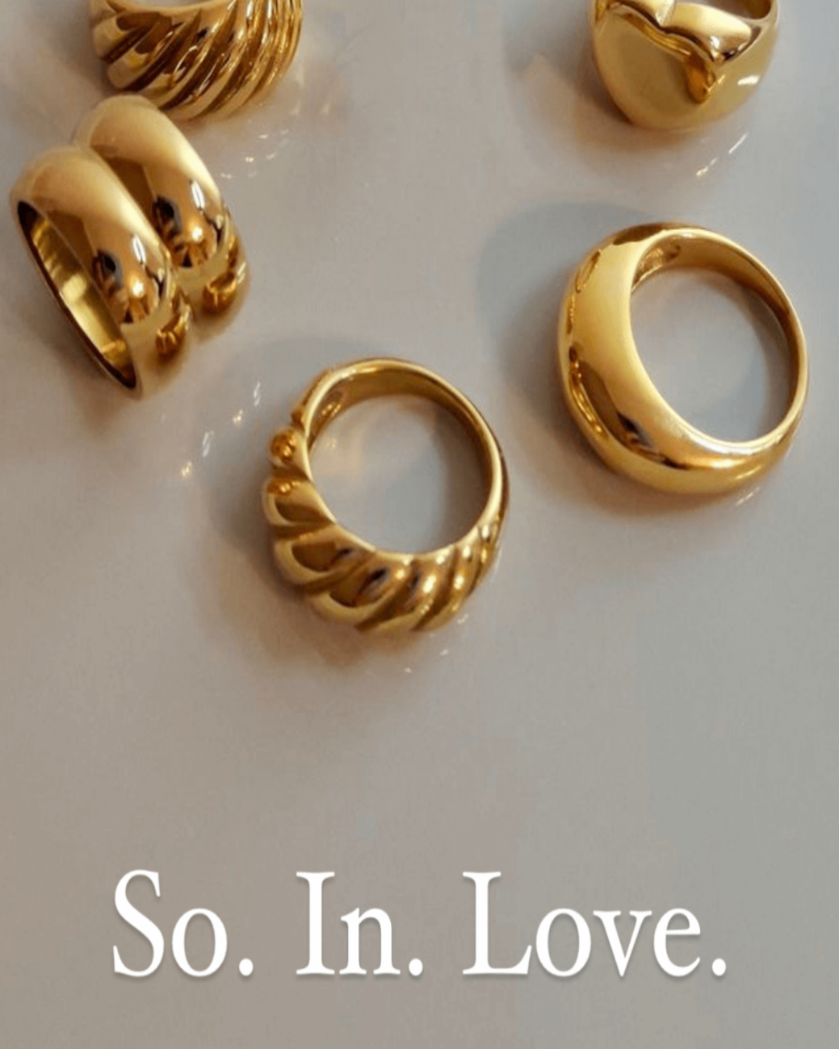 Best Trending Trendy Gold Ring Jewelry Gift on Sale for Women, Lady, Mother, Wife