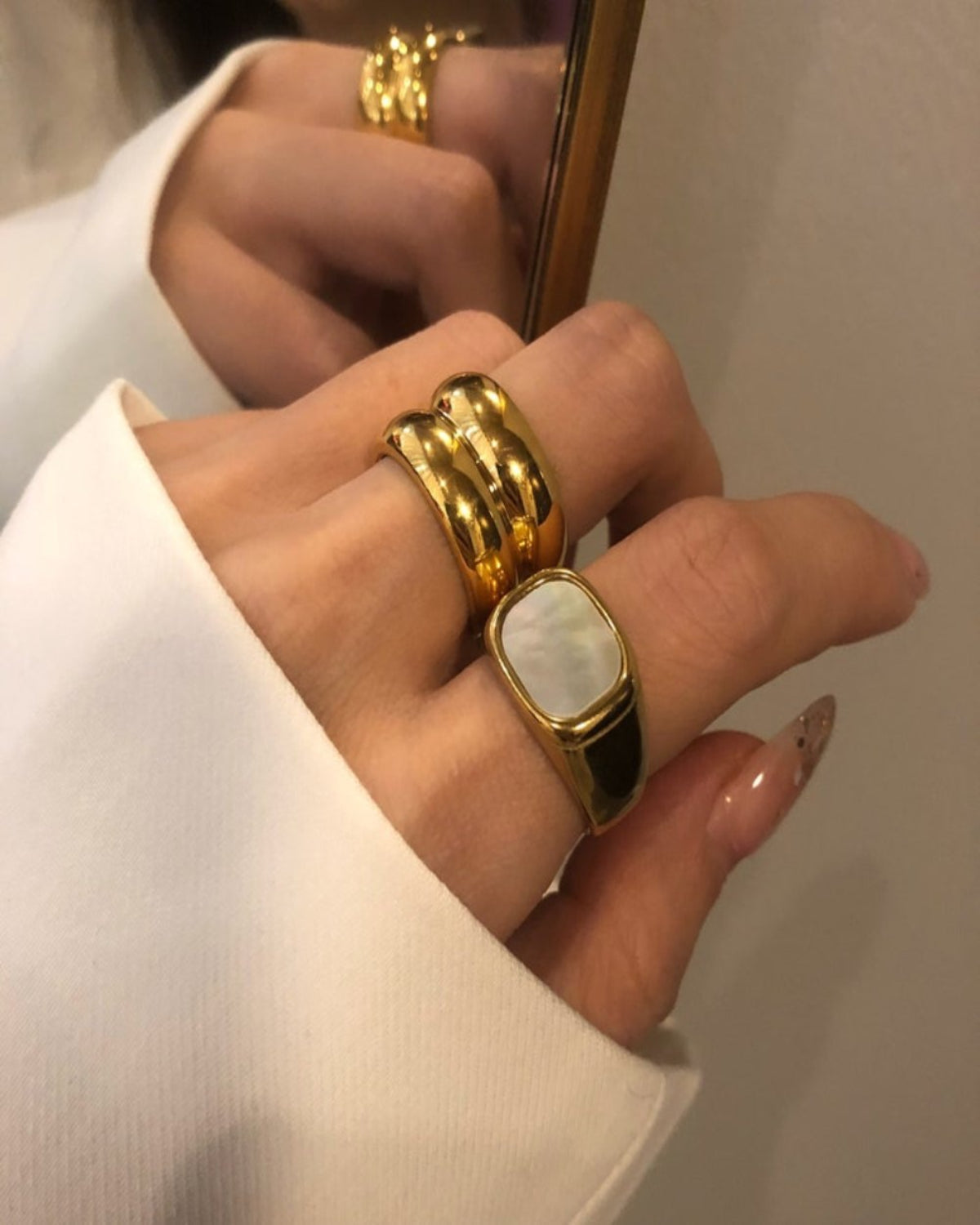 Best Trending Trendy Gold Ring Jewelry Gift on Sale for Women, Lady, Mother, Wife