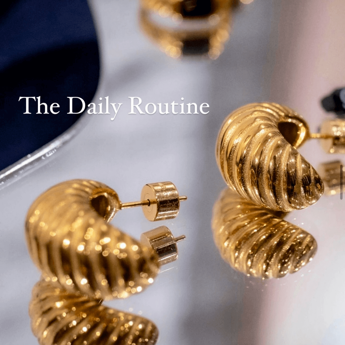 Shell Shore Spiral Stud Earrings