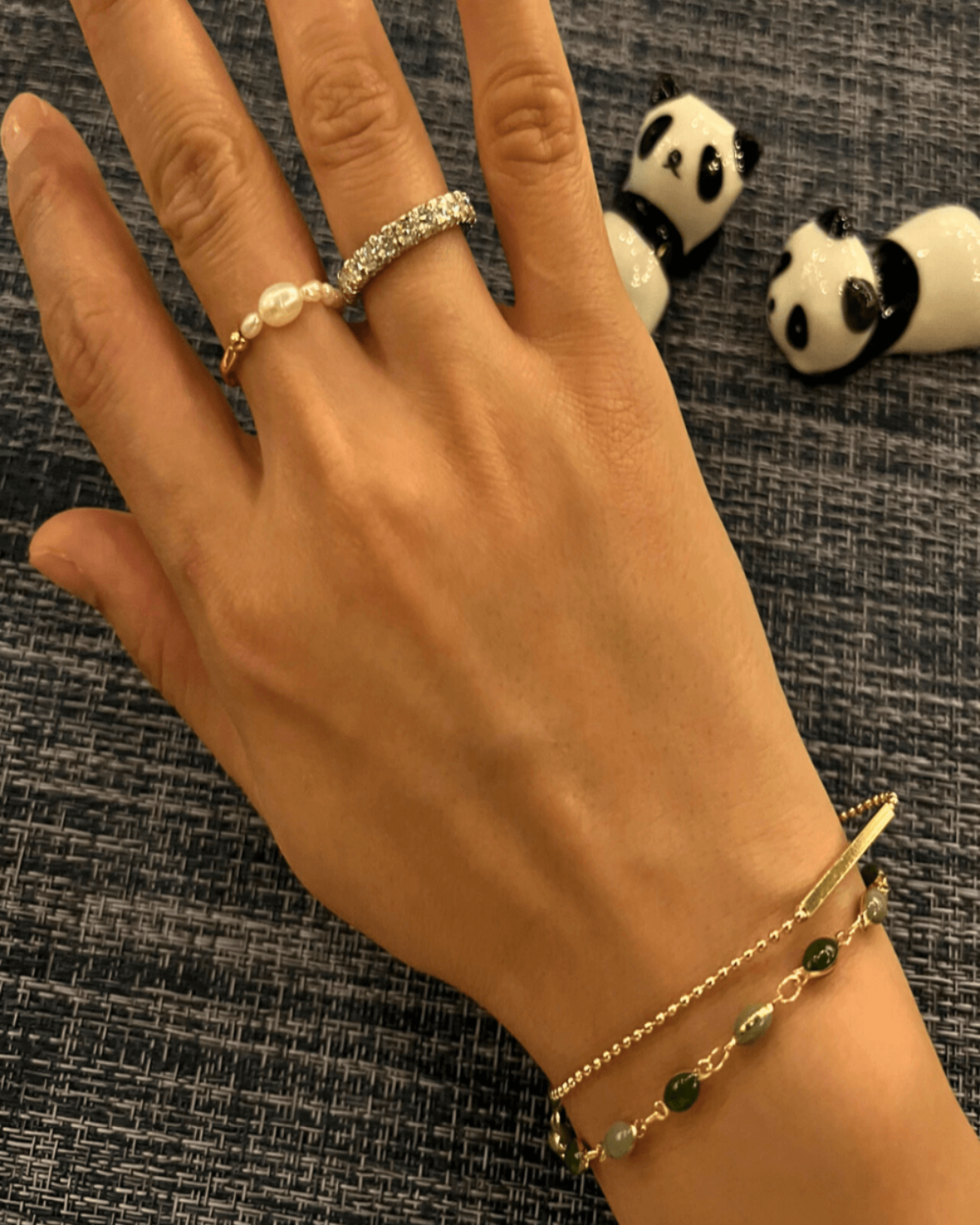 Best Trending Trendy Gold Chain Bracelet with Jade Jewelry Gift on Sale for Women, Lady, Mother, Wife