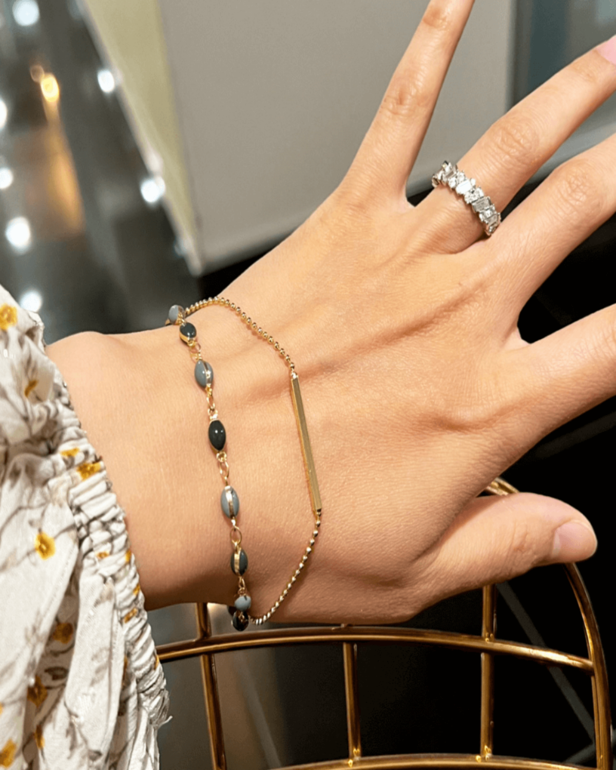 Best Trending Trendy Gold Chain Bracelet with Jade Jewelry Gift on Sale for Women, Lady, Mother, Wife