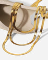 Best Trending Trendy Gold Layered Chain Necklace Jewelry Gift on Sale for Women, Lady, Mother, Wife