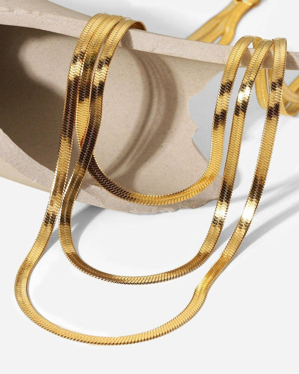 Best Trending Trendy Gold Layered Chain Necklace Jewelry Gift on Sale for Women, Lady, Mother, Wife