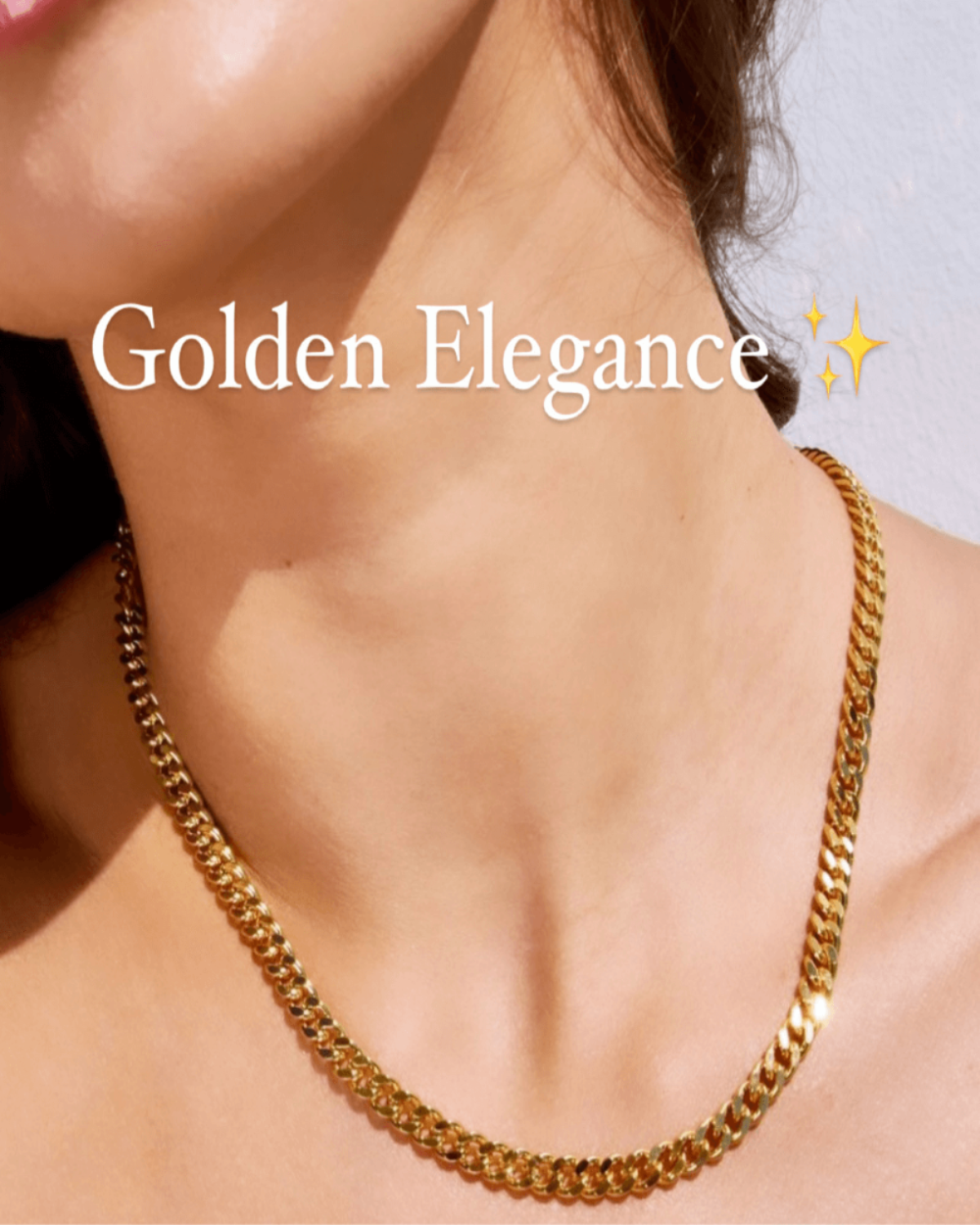 Best Trending Trendy Gold Chunky Chain + Cable Chain Necklace Stack Bundle Jewelry Gift on Sale for Women, Lady, Mother, Wife