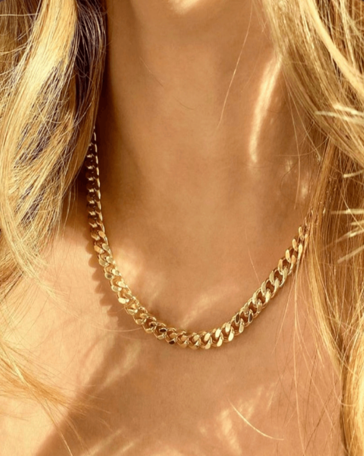 Best Trending Trendy Gold Chunky Chain + Cable Chain Necklace Stack Bundle Jewelry Gift on Sale for Women, Lady, Mother, Wife