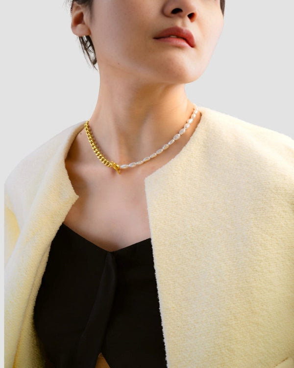 Best Trending Trendy Pearl Chain Necklace Jewelry Gift on Sale for Women, Lady, Mother, Wife