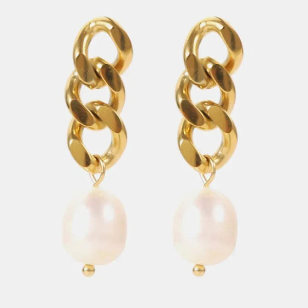 Pearl Chain Earrings - Gifts for You 'n Me