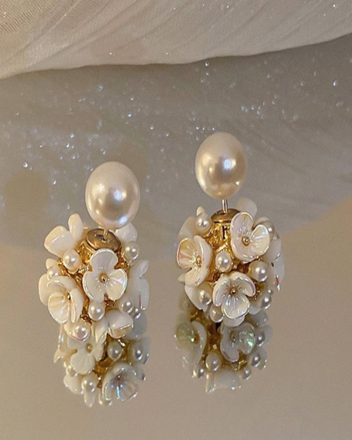Best Trending Trendy Pearl Stud Earrings Jewelry Gift on Sale for Women, Lady, Mother, Wife