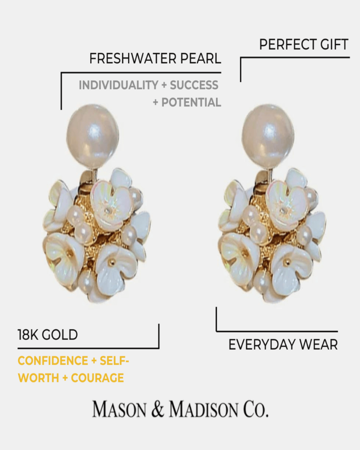 Best Trending Trendy Pearl Stud Earrings Jewelry Gift on Sale for Women, Lady, Mother, Wife