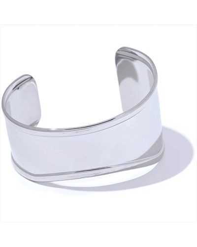 Gold Cuff Bracelet - Bone