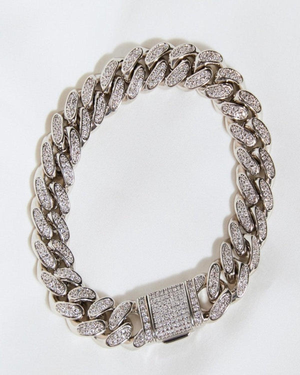 Best Trending Trendy Silver Diamond Chain Bracelet Jewelry Gift on Sale for Women, Lady, Mother, Wife