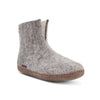 High Boot - Grey with Leather