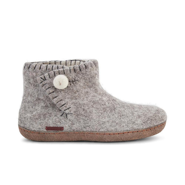 The Daisy - Grey with Leather